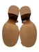 See By Chloe Shoe Size 39.5 Nude Pink & Brown Leather Stacked Wood Heel Sandals Nude Pink & Brown / 39.5