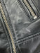Lamarque Size S Black & Multi Leather Pins Moto Silver hardware Jacket Black & Multi / S