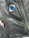 Lamarque Size S Black & Multi Leather Pins Moto Silver hardware Jacket Black & Multi / S