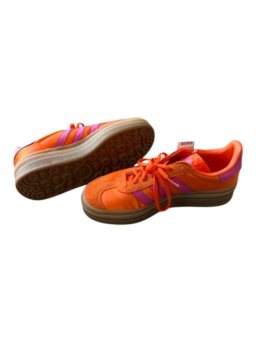 Adidas Shoe Size 8.5 Orange & Purple Satin Suede Detail Platform Shoes Orange & Purple / 8.5