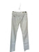 Diesel Size 24 White Cotton Denim Skinny Ankle Stretch Pants White / 24