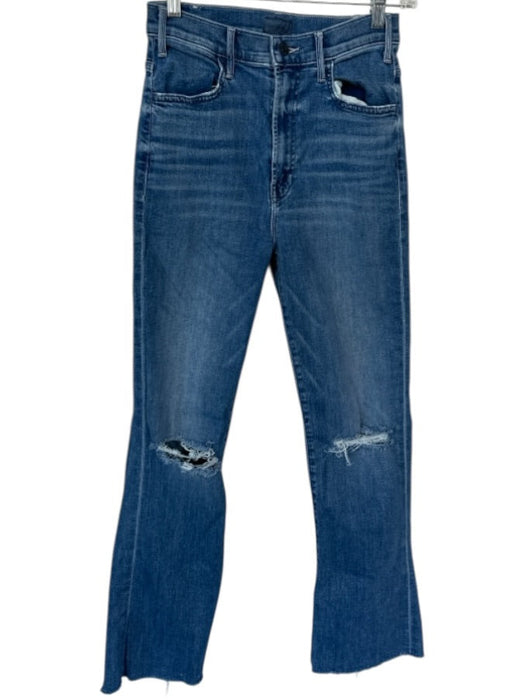 Mother Size 27 medium dark wash Denim Fray Detail Jeans Medium dark wash / 27
