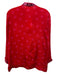 Sheridan French Size S Red & Pink Viscose floral print Long Sleeve V Neck Top Red & Pink / S