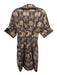 Sheridan French Size S Brown & Beige Cotton & Lycra Animal Print Mini Dress Brown & Beige / S