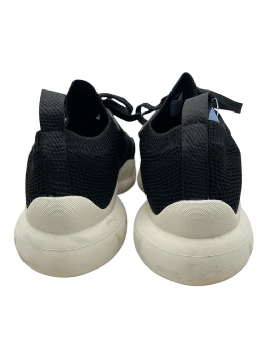 Stuart Weitzman Shoe Size 7 Black & White Mesh Suede Toe Low Top Sneakers Black & White / 7