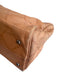 Longchamp Brown Leather Silver Hardware Monogram Zip Close Duffle Bag Brown / M