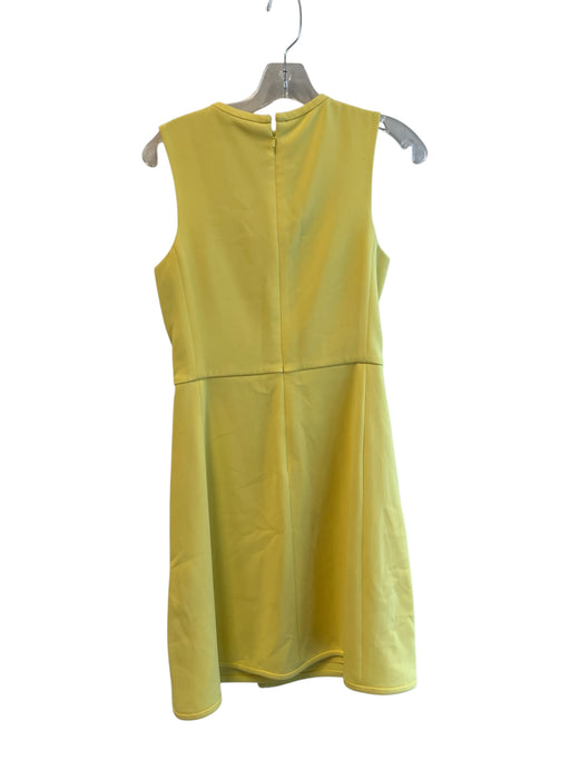 Tory Burch Size 0 Yellow Triacetate Sleeveless solid color Back Zip Dress Yellow / 0