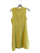 Tory Burch Size 0 Yellow Triacetate Sleeveless solid color Back Zip Dress Yellow / 0
