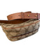 MCM Tan & brown Canvas & Leather Monogram Top Zip Snap Flap Adjustable Band Bag Tan & brown / Small