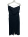 Elizabeth & James Size M / 10 Black Triacetate & Polyester Strapless Jumpsuit Black / M / 10