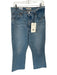 Levi Size 31 Light Wash Cotton Straight Cut Raw Hem pocket Button Closure Jeans Light Wash / 31