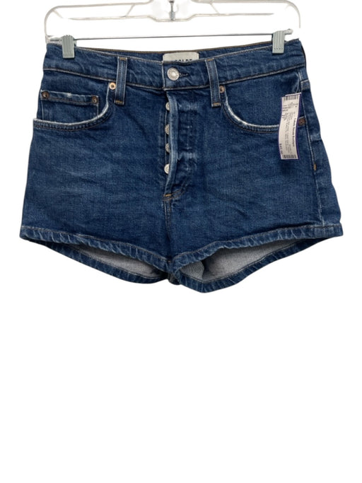 Agolde Size 27 Medium dark wash Cotton Blend Denim 5 Pocket Button Fly Shorts Medium dark wash / 27