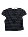 Alice + Olivia Size S Black & White Polyester Blend Striped Cap Sleeve Crop Top Black & White / S