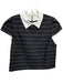 Alice + Olivia Size S Black & White Polyester Blend Striped Cap Sleeve Crop Top Black & White / S
