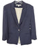Veronica Beard Size 4 Navy Blue & White Polyester Blend Striped Blazer Jacket Navy Blue & White / 4