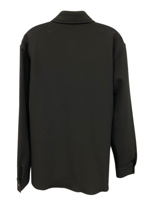 Sandro NWT Size M Black Synthetic Solid Zip UP Men's Jacket Black / M