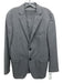 Felix W Gray Wool Solid 2 Button Men's Blazer Gray / 46