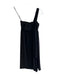 Arden B Size XS Black No Fabric Tag One Shoulder Draped Knee Length Ruched Dress Black / XS