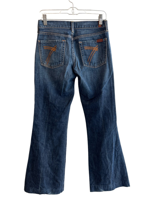 7 For All Mankind Size 28 Med Light Wash Cotton 5 Pocket Mid Rise Zip Fly Jeans Med Light Wash / 28