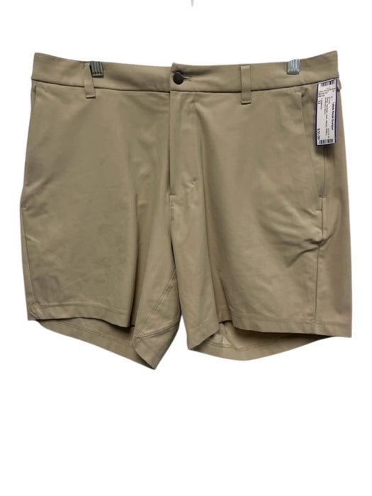 Lululemon Size 33 Beige Synthetic Solid Athletic Khakis Men's Shorts Beige / 33