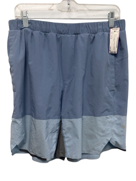 Lululemon Size Est M Blue Synthetic Color Block Athleisure Men's Shorts Blue / Est M