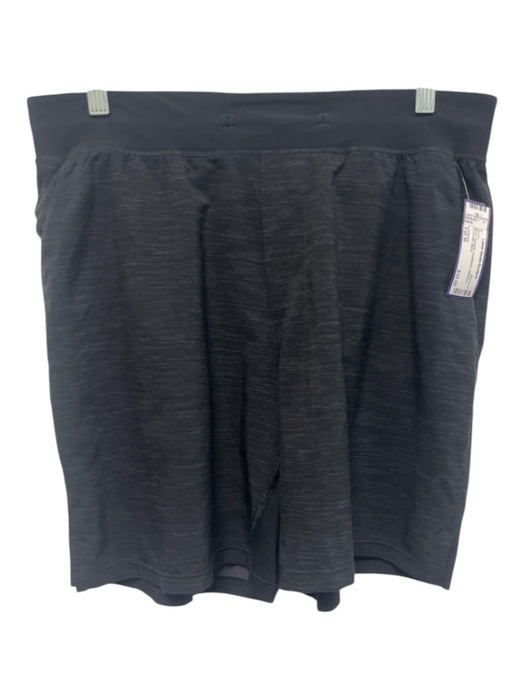Lululemon Size Est M Black Synthetic Heathered Athleisure Men's Shorts Black / Est M