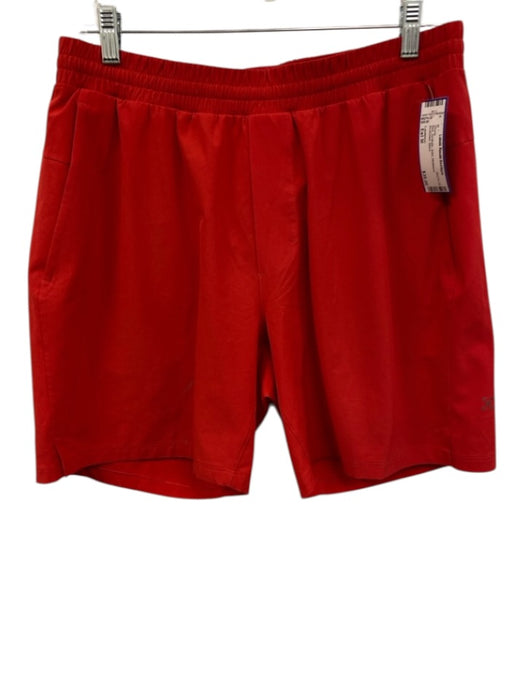 Lululemon Size Est M Red Synthetic Solid Athleisure Men's Shorts Red / Est M