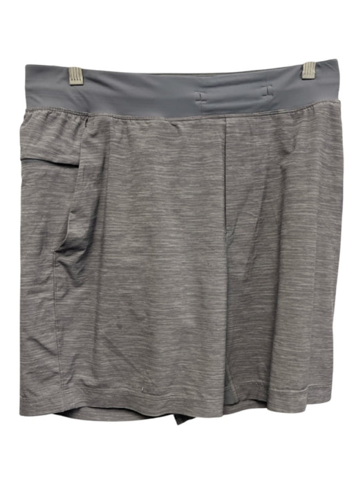 Lululemon Size Est M Gray Synthetic Heathered Athletic Men's Shorts Gray / Est M