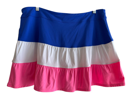Lily Pulitzer Size XL Pink Blue & White No Fabric Tag Striped Athletic Skirt Pink Blue & White / XL