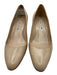 Manolo Blahnik Shoe Size 36.5 Nude Beige Leather Almond Toe Kitten Heel Pumps Nude Beige / 36.5