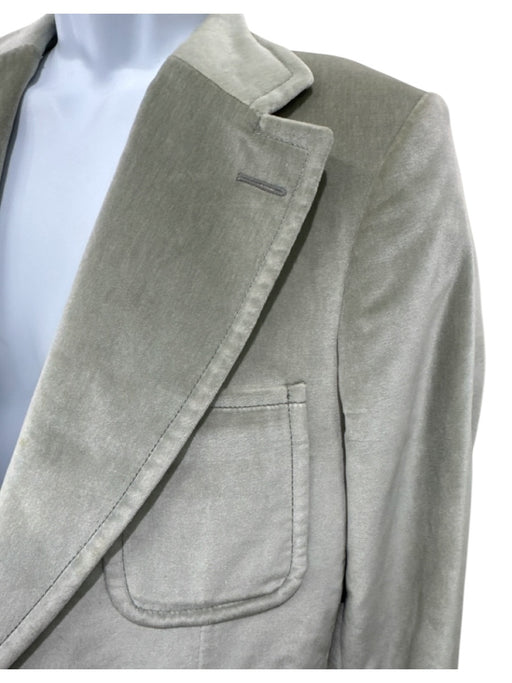 Gucci Green Velour Solid Patch Pocket 2 Button Men's Blazer Green / 48