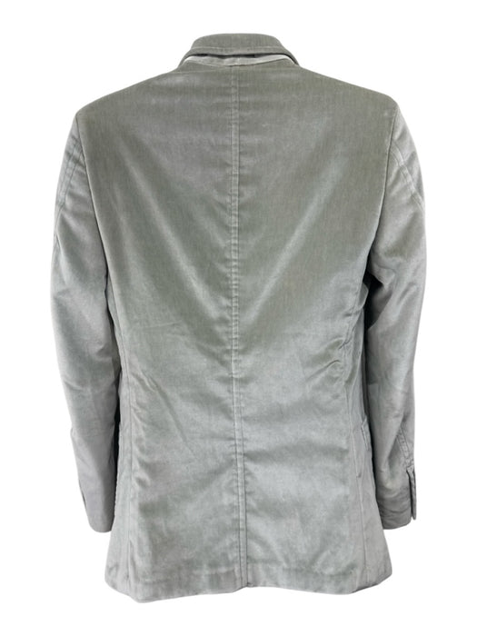 Gucci Green Velour Solid Patch Pocket 2 Button Men's Blazer Green / 48