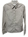 Babaton Size XS White & Beige Cotton Striped Long Sleeve Button Up Shirt Top White & Beige / XS