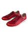 Paul Green Shoe Size Est 6.5 Red Leather & Suede Mixed Fabric Toggle Clasp Shoes Red / Est 6.5