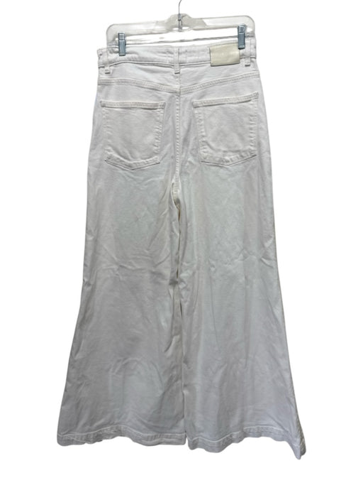 DL1961 Size 28 White Cotton Blend Denim High Waist Button & Zip Fly Jeans White / 28