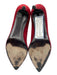 Stuart Weitzman Shoe Size 8.5 Dark Red Leather Upper Suede Pointed Toe Pumps Dark Red / 8.5