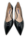 Stuart Weitzman Shoe Size 9 Black Patent Pointed Toe Mid Heel Pumps Black / 9