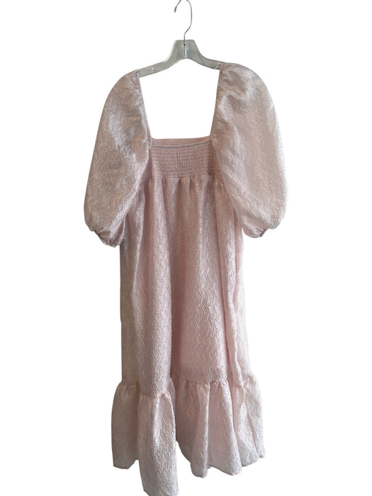 By Anthropologie Size S Pink Polyester 100% Cotton Lining Jacquard Dress Pink / S