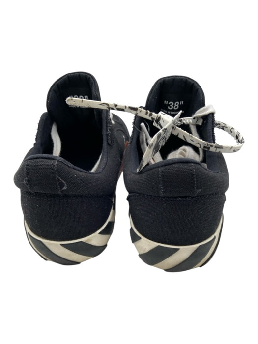 Off White Shoe Size 38 Black, White, Red Canvas Rubber Sole X Lace Up Sneakers Black, White, Red / 38