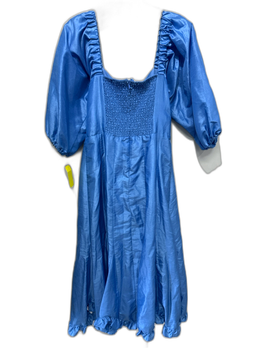 Hutch Size M Light Blue Polyester 1/2 Balloon Sleeve Sweetheart Neckline Dress Light Blue / M