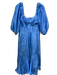 Hutch Size M Light Blue Polyester 1/2 Balloon Sleeve Sweetheart Neckline Dress Light Blue / M