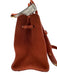 Mansur Gavriel Red Brown Suede leather Open Top Top Handles Bow Detail Bag Red Brown / S