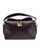 Flattered Burgundy Brown Leather Gold hardware Magnetic Flap Bag Burgundy Brown / XS