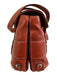 Salvatore Ferragamo Orange Pebble Leather Silver Hardware Turn Lock Bag Orange / S