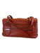 Salvatore Ferragamo Orange Pebble Leather Silver Hardware Turn Lock Bag Orange / S