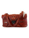 Salvatore Ferragamo Orange Pebble Leather Silver Hardware Turn Lock Bag Orange / S