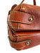 Salvatore Ferragamo Orange Pebble Leather Silver Hardware Turn Lock Bag Orange / S