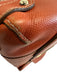 Salvatore Ferragamo Orange Pebble Leather Silver Hardware Turn Lock Bag Orange / S