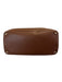 Prada Brown Saffiano Leather Gold hardware Snap Top Tote Bag Brown / M/L