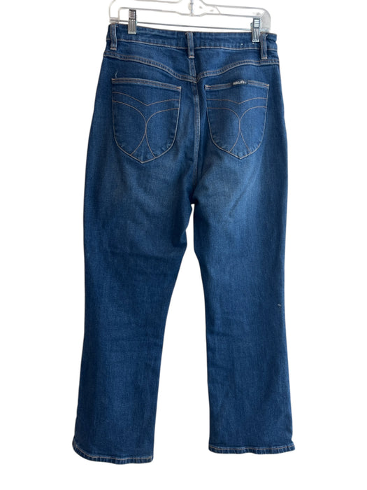 Rolla's Size 30 Blue Organic Cotton Denim High Rise Cropped Hem Jeans Blue / 30